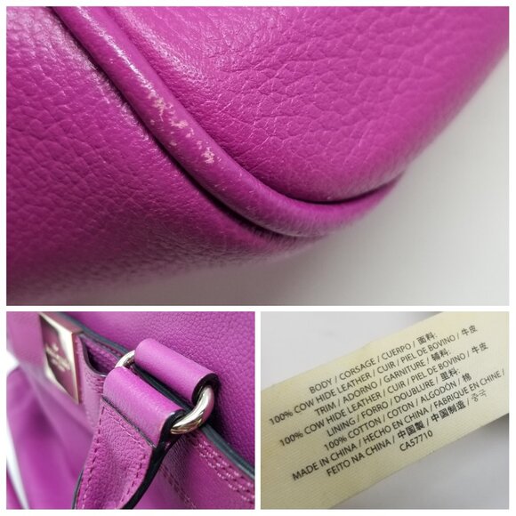 KATE SPADE Purple Bow Handbag with Removable Adjustable Strap Handbags Bags - Picture 16 of 16